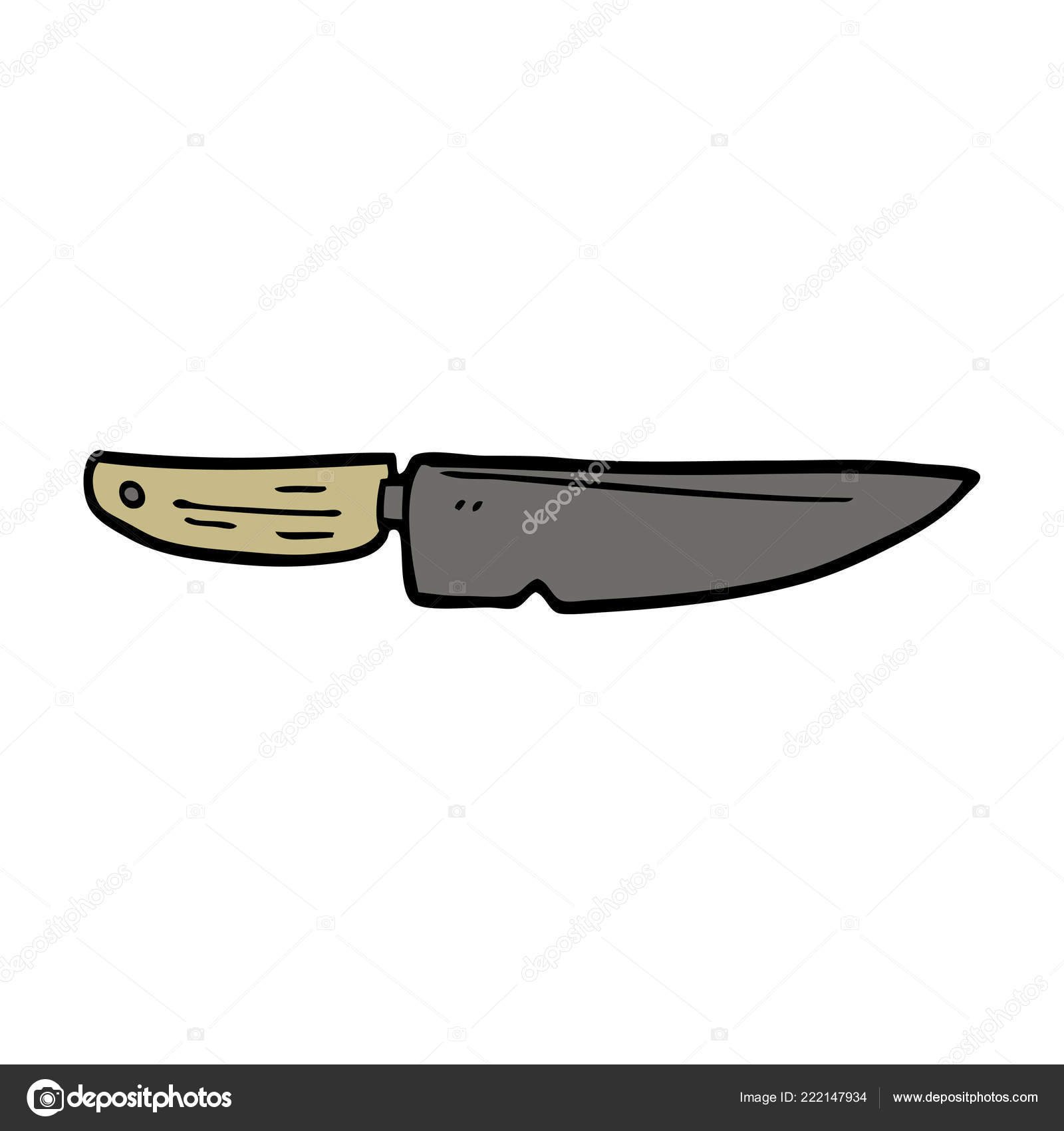 Cartoon Doodle Chef Knife Stock Vector Image by ©lineartestpilot #222147934
