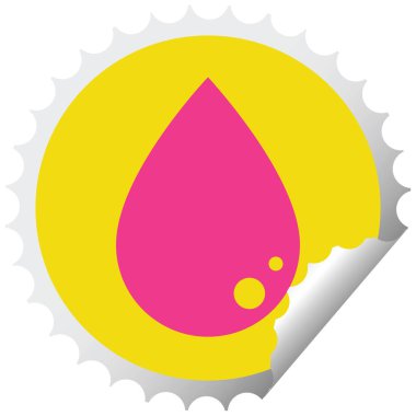 kan açılan grafik vektör dairesel peeling etiket