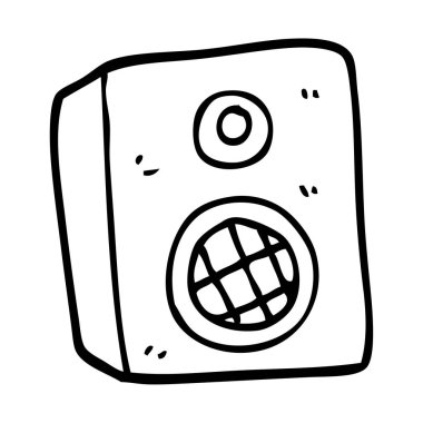 çizim karikatür hoparlör