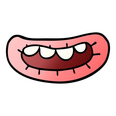 ağız, vektör, illüstrasyon karikatür doodle