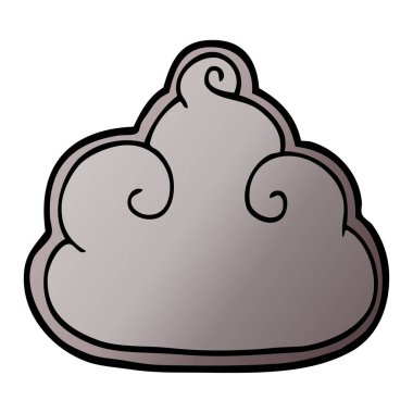 çizgi film doodle fırtına bulutu