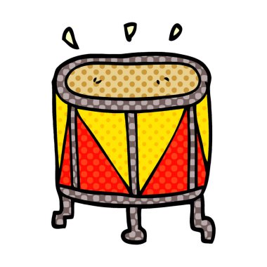 çizgi film doodle davul stand