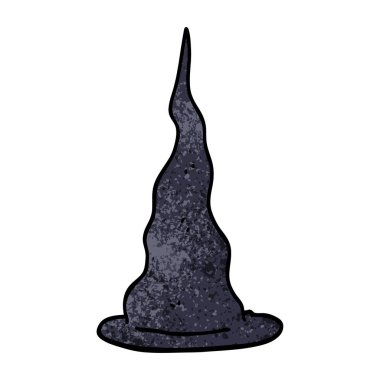 çizgi film doodle cadı şapka