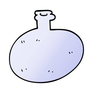 çizgi film doodle bir cam şişe