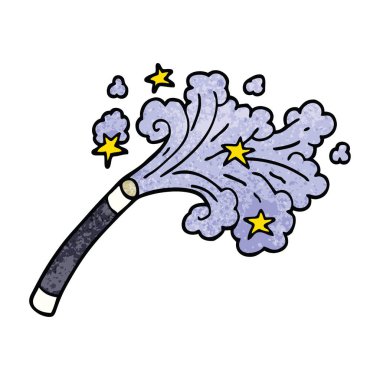 çizgi film doodle büyücüler değnek