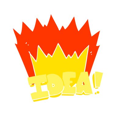 düz renk fikir simgesinin resmi