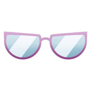 Gözlük grafik vektör çizim simgesi