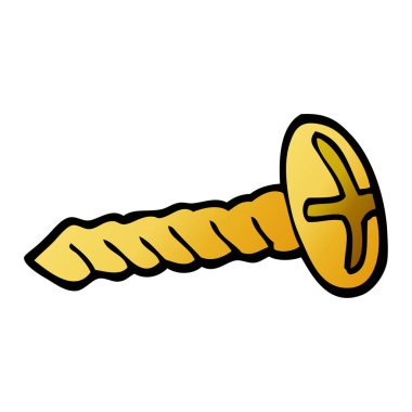 Beyaz arka plan üzerinde izole pirinç vida