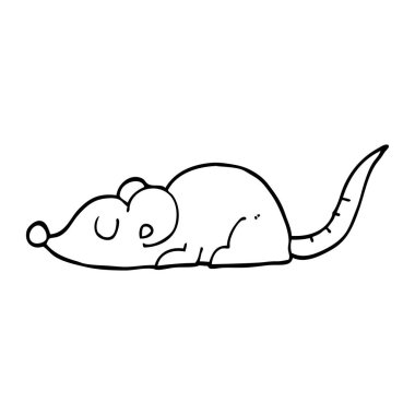 çizgi çizme çizgi film siyah sıçan