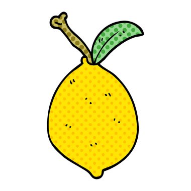 çizgi film doodle organik limon