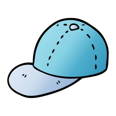 çizgi film doodle beyzbol şapkası