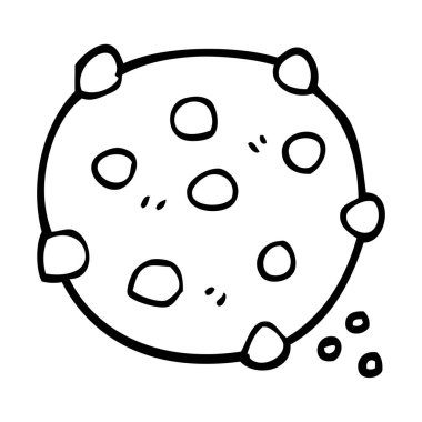 çizim karikatür çikolatalı kurabiye