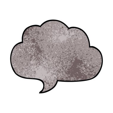 çizgi film doodle gri konuşma balonu