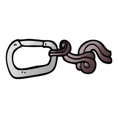 vektör degrade illüstrasyon karikatür klip ve ip