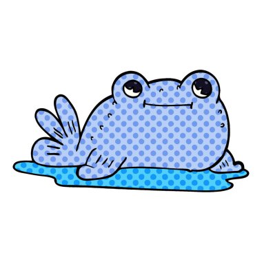 çizgi film doodle bir balık