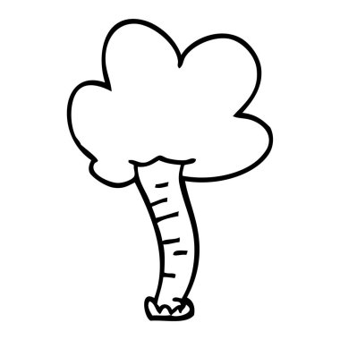 çizim karikatür ağaç