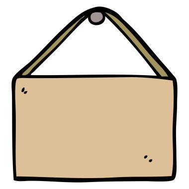 Doodle boş işareti karikatür