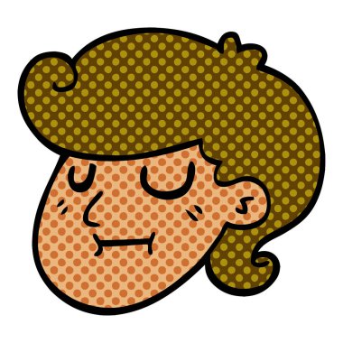 çizgi film doodle bir kızlar yüz