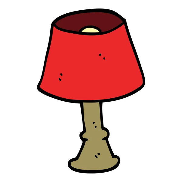 Lampe Maison Doodle Dessin Animé — Image vectorielle