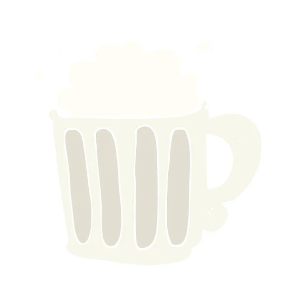 ビールのフラット カラー イラスト — ストックベクタ