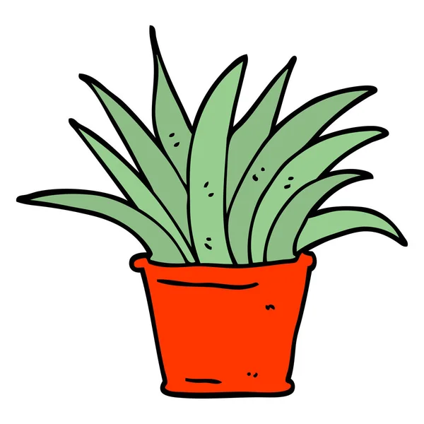 Карикатурное Растение Ручной Работы — стоковый вектор