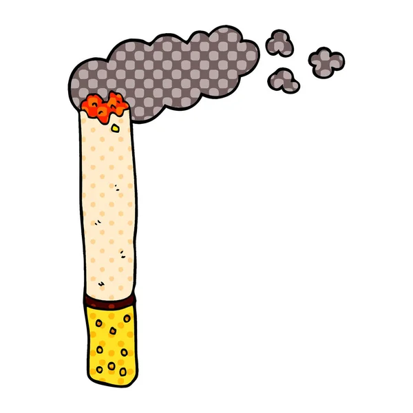 Kreslený Doodle Kouř Bílém Pozadí — Stockový vektor