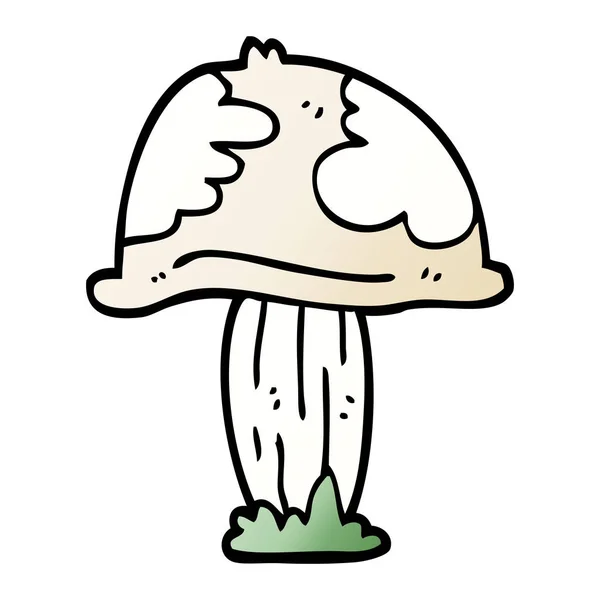 Cogumelo Selvagem Doodle Desenhos Animados —  Vetores de Stock