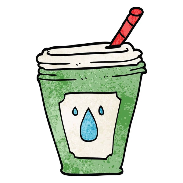 Cartoon Doodle Sap Bar Drinken — Stockvector