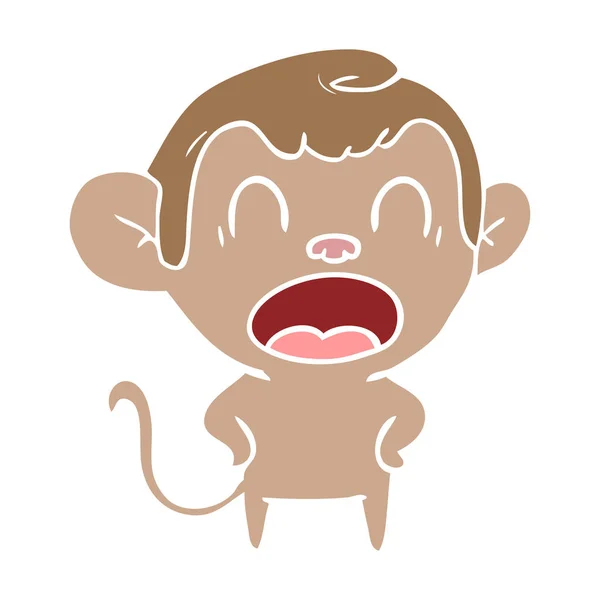 喊平彩色动画片猴 — 图库矢量图片