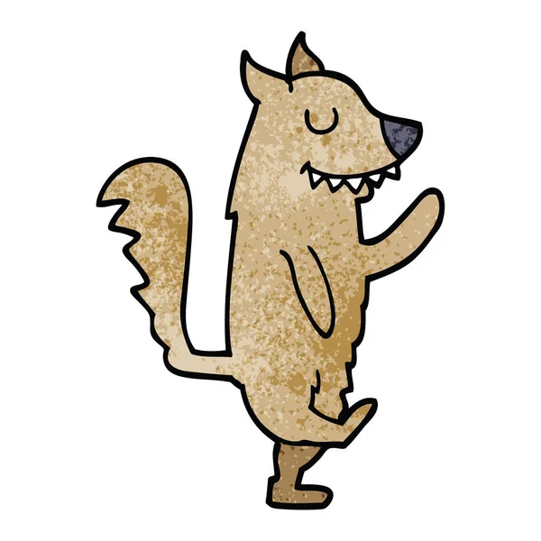 动画片涂鸦跳舞的狗 — 图库矢量图片