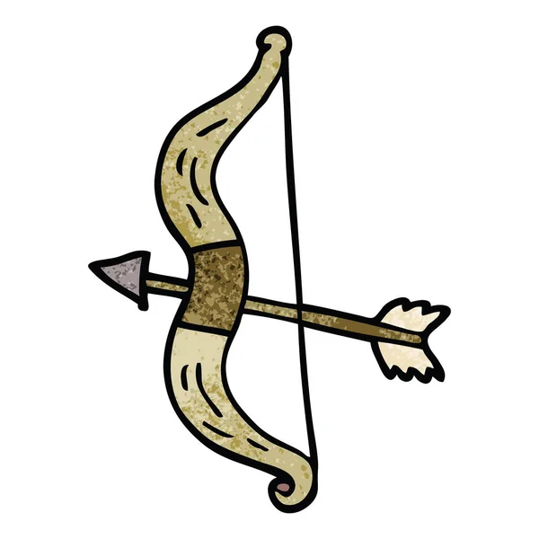动画片涂鸦弓和箭 — 图库矢量图片