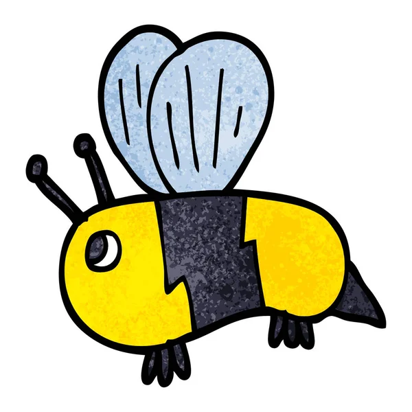 Cartoon Doodle Tuku Včela — Stockový vektor