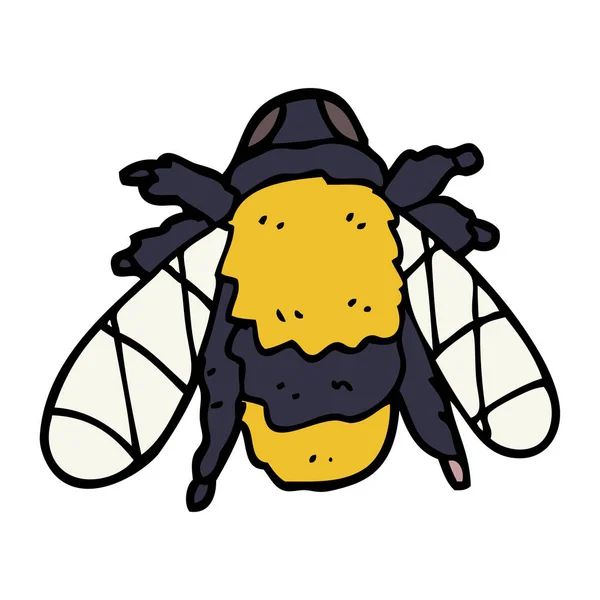 Cartoon Doodle Bug Colorful Vector Illustration — Stock Vector