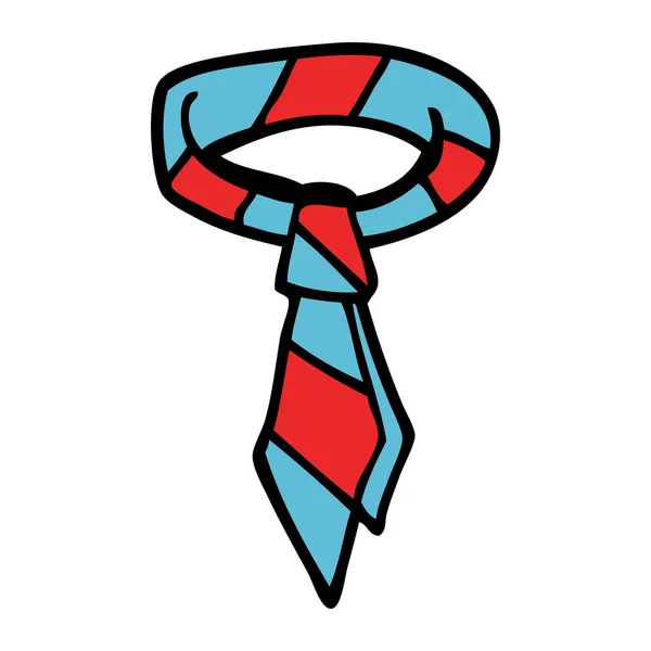 Cartoon Doodle Office Tie — Stockvector