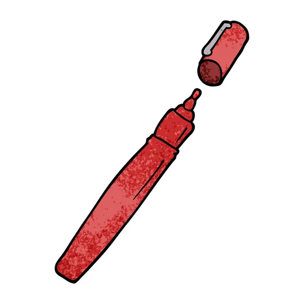 Cartoon Doodle Pen Witte Achtergrond — Stockvector