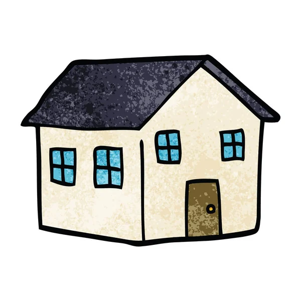 Cartoon Doodle House Vector Illustration — Stock Vector