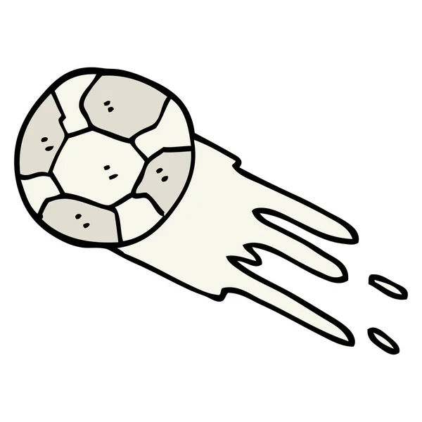 Карикатурный Футбольный Мяч Ручной Работы — стоковый вектор