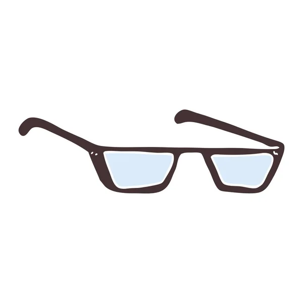 眼镜的平面颜色例证 — 图库矢量图片
