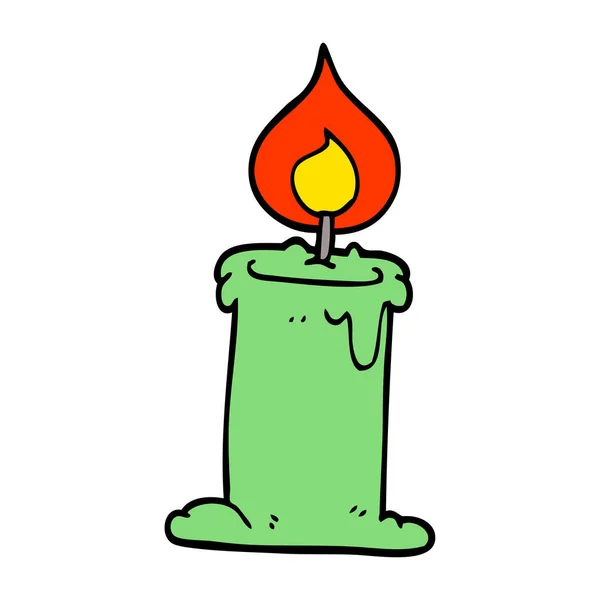 Мультфильм Каракули Зажгли Свечи — стоковый вектор