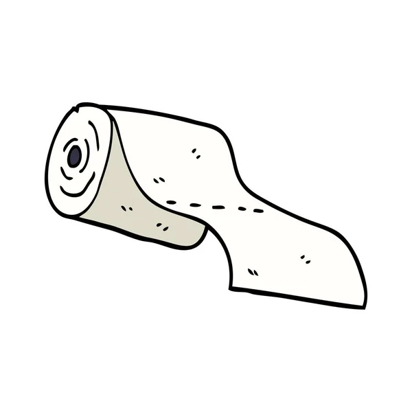 Toaletní Papír Karikatura Doodle — Stockový vektor