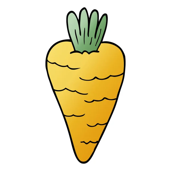 Cartoon Doodle Carrot Vector Illustration — Stock Vector