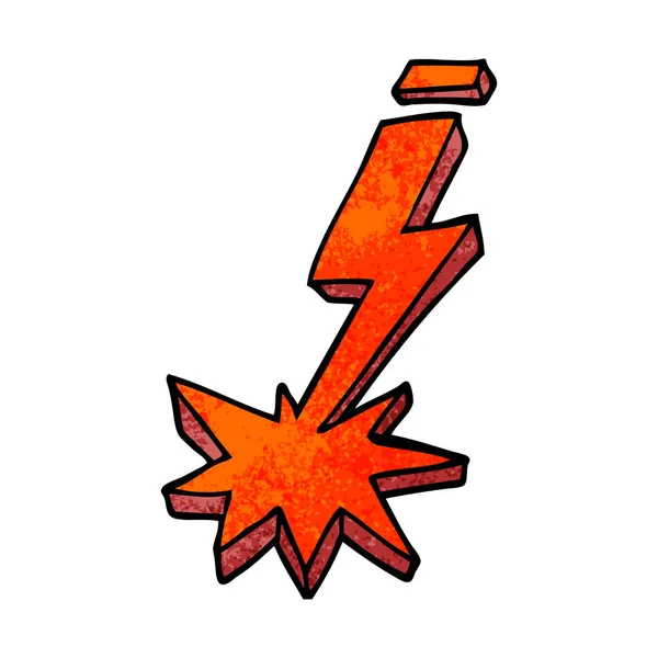 Cartoon Doodle Thunder Bolt — Stock Vector