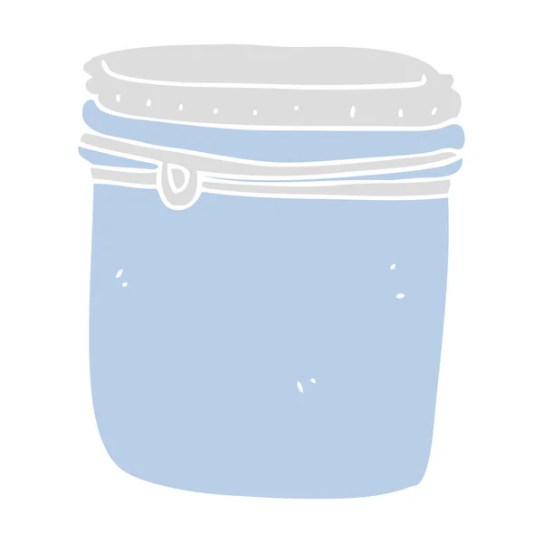 Illustration Couleur Plate Pot — Image vectorielle