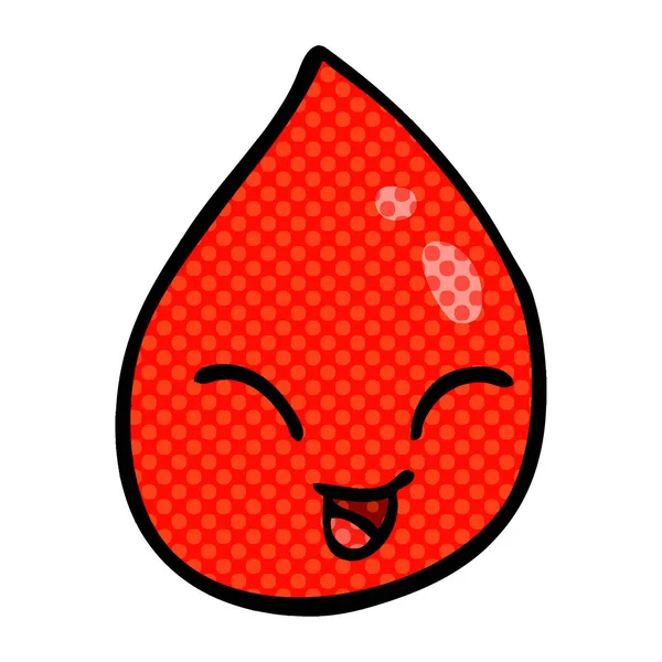 Cartoon Doodle Blood Drop — Stock Vector