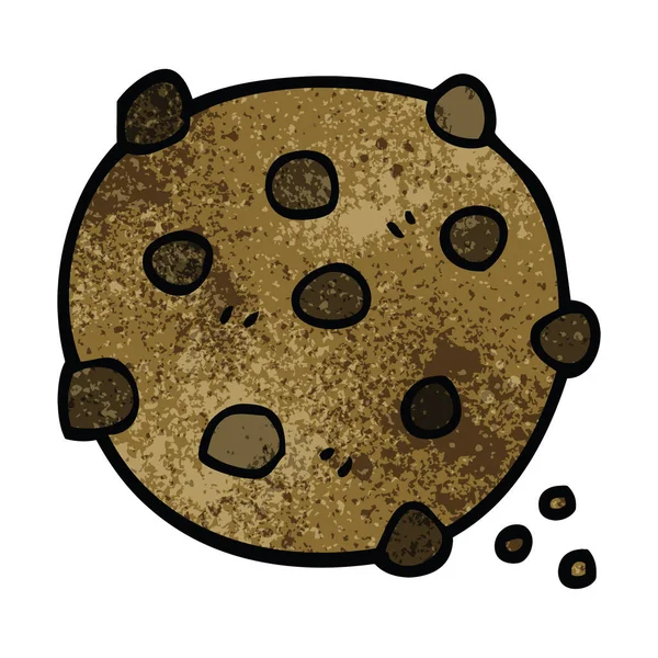Biscuit Aux Pépites Chocolat Dessin Animé — Image vectorielle