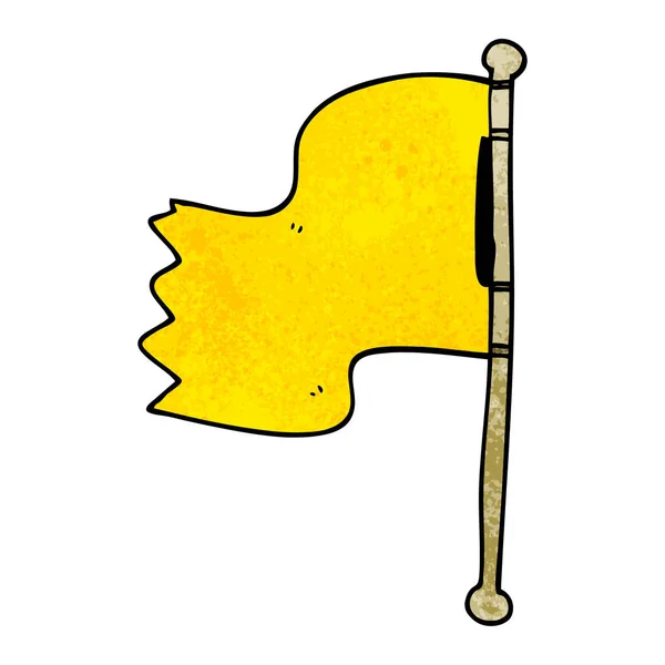 Dibujos Animados Garabato Ondeando Bandera — Vector de stock