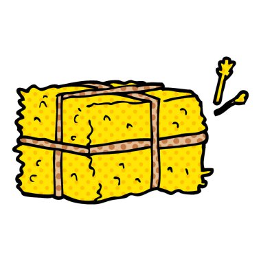 çizgi film doodle balya saman