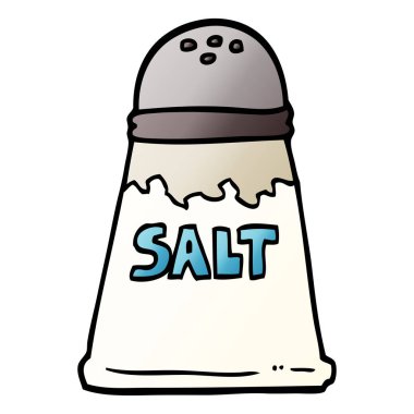 vektör degrade illüstrasyon karikatür tuzluk