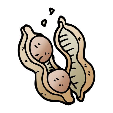 çizgi film doodle fıstık kabuğu