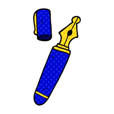 çizgi film doodle dolma kalem